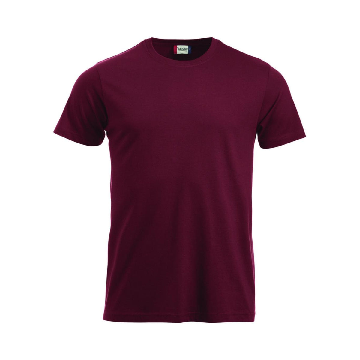 Clique New Classic-T t-skjorte – burgunder, framside