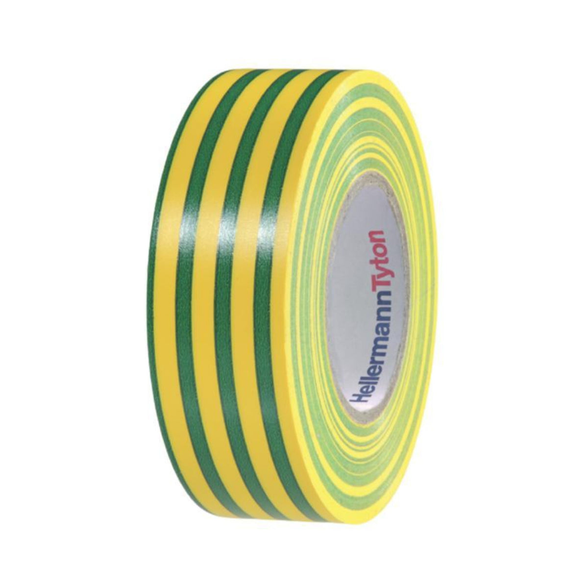 HellermannTyton Flex isolasjonstape 19 mm – grønn-gul, framside