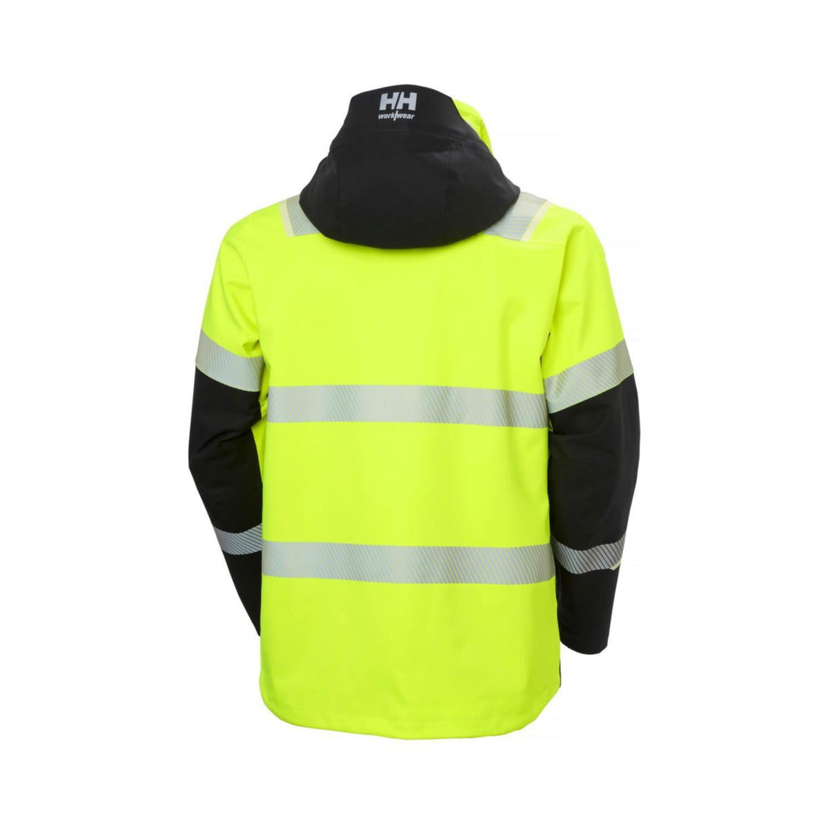 Helly Hansen ICU 2.0 skalljakke – HiVis gul/sort, bakside