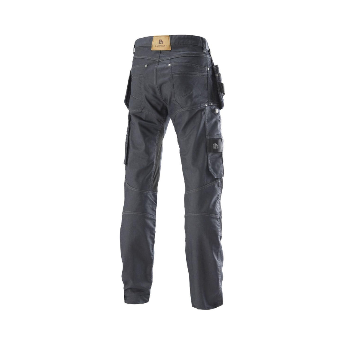 L.Brador Håndverksbukse 1020BP Denim – denimblå, bakside