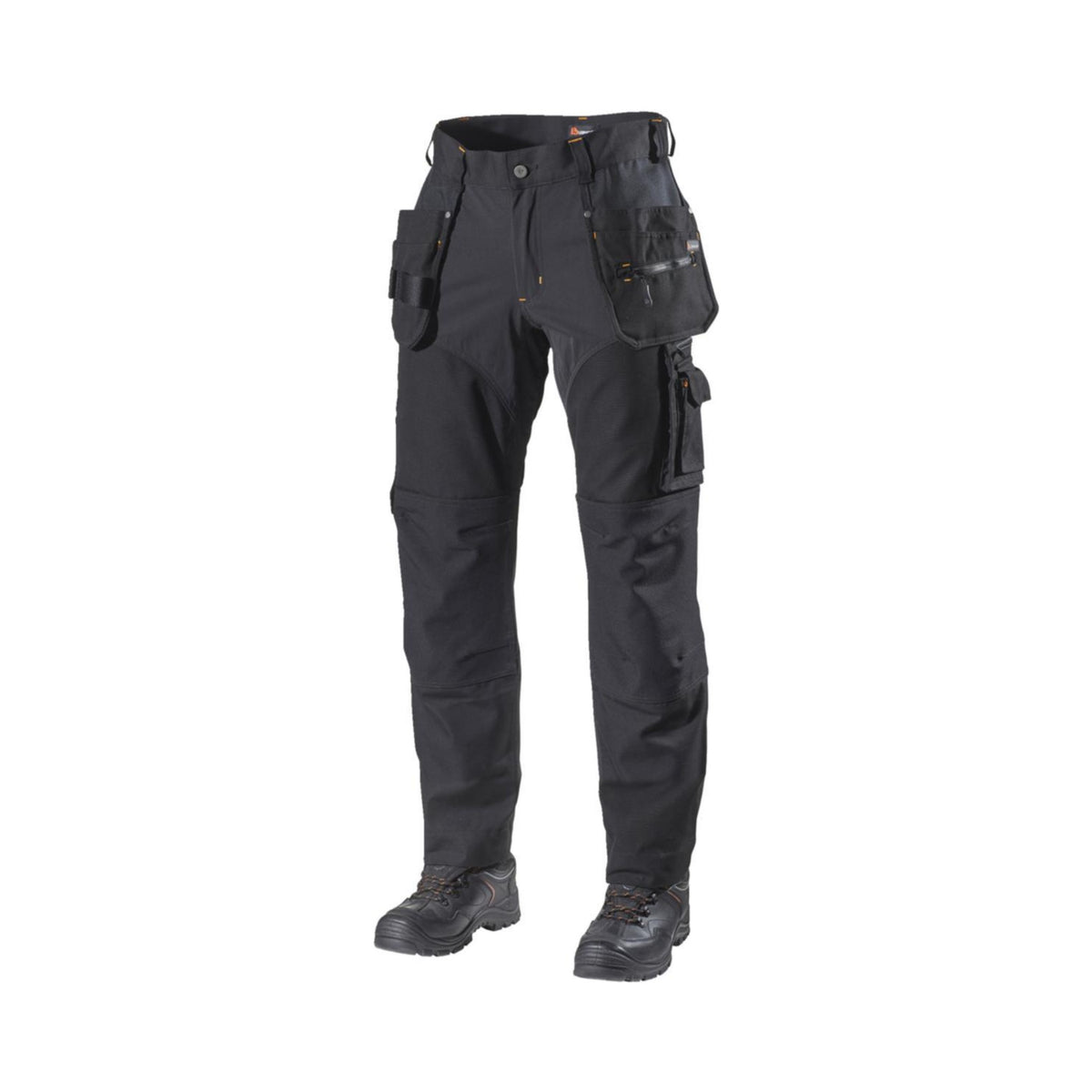 L.Brador Håndverksbukse 1052PB Heavy – sort, framside