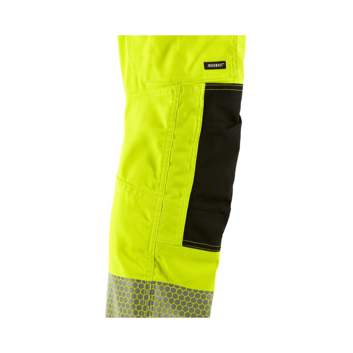 L.Brador Servicebukse 1076PB Heavy – gul/sort, bakside