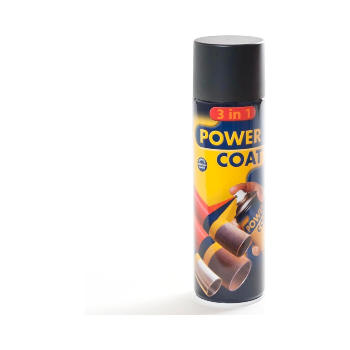 Power Coat 3 in 1 rustbeskyttende maling spray – grafittgrå (RAL 7024), framside