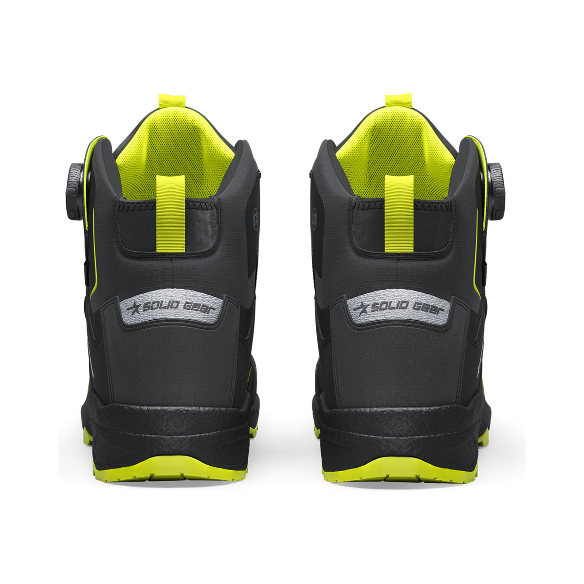 Solid Gear Vapor 3 GTX Mid vernestøvel S7S – sort/lysegrønn, bakside