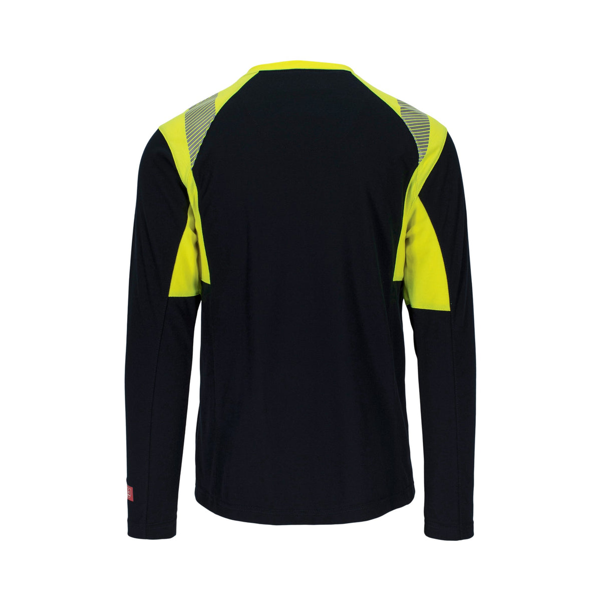 Strakofa Multi Plus trøye – marineblå/hivis gul, bakside