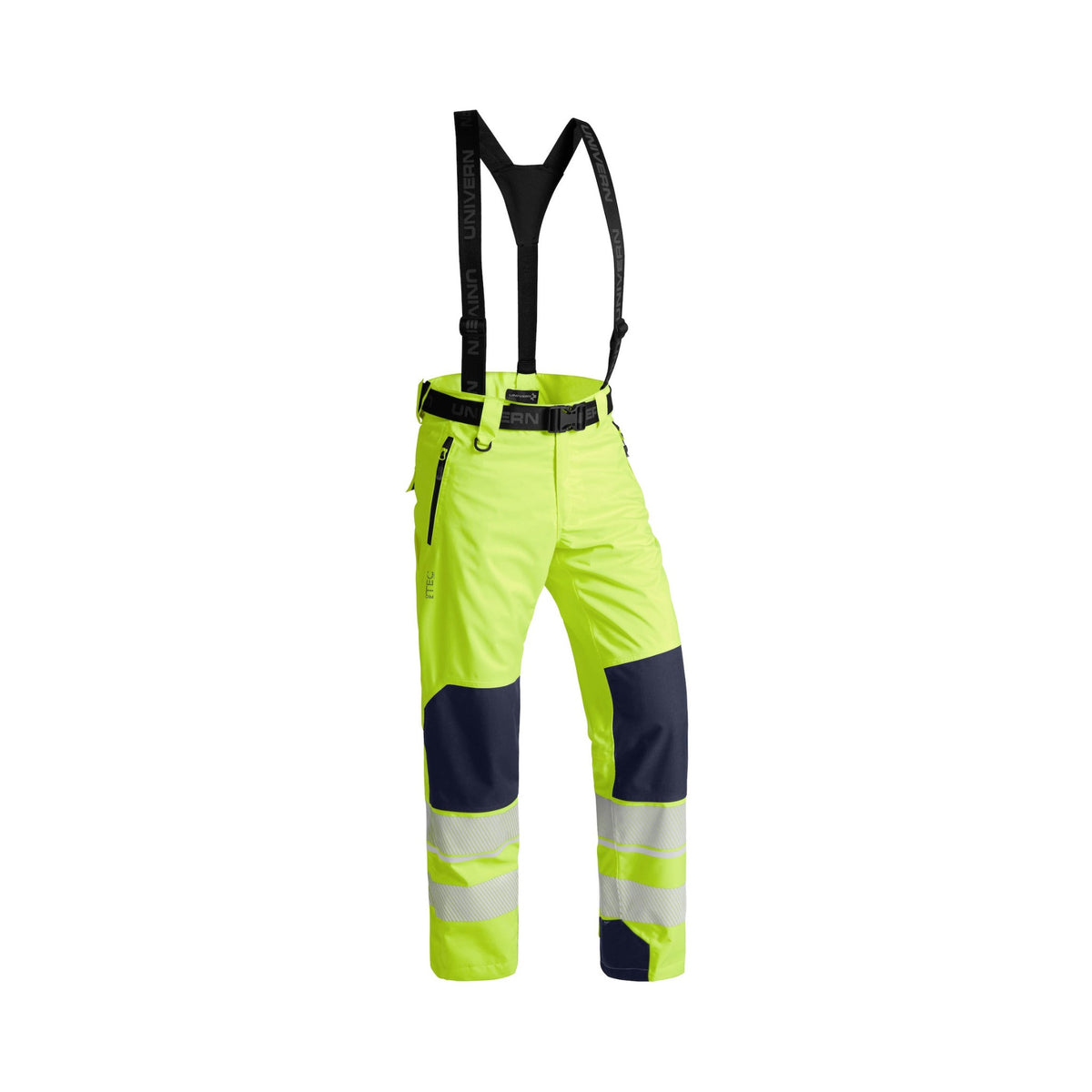 Univern Protec 87332 skallbukse, kl. 2 – Gul/marineblå