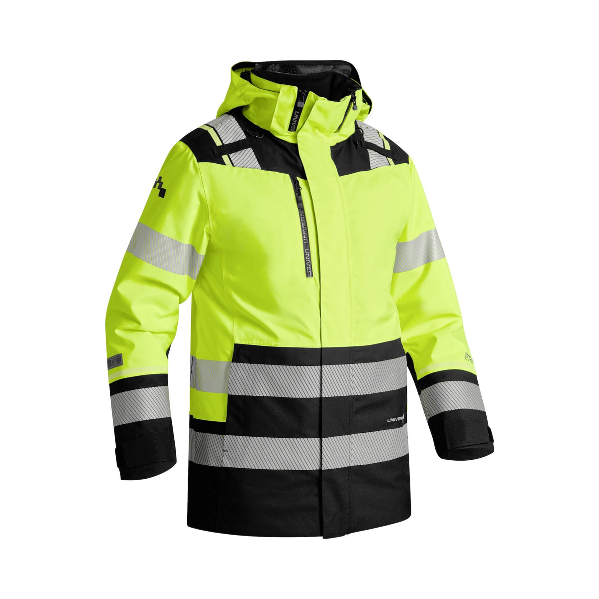 Univern Protec 87324 parkas 2-i-1, kl. 3 – Gul/sort