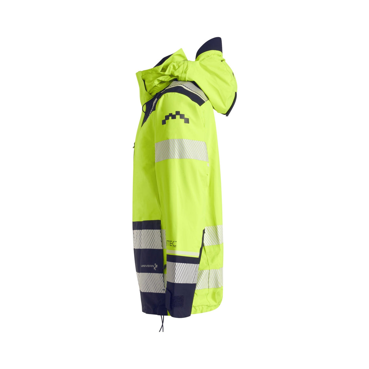 Univern Protec XTRM 87295 3-lags skalljakke, kl. 3 – Gul/marineblå