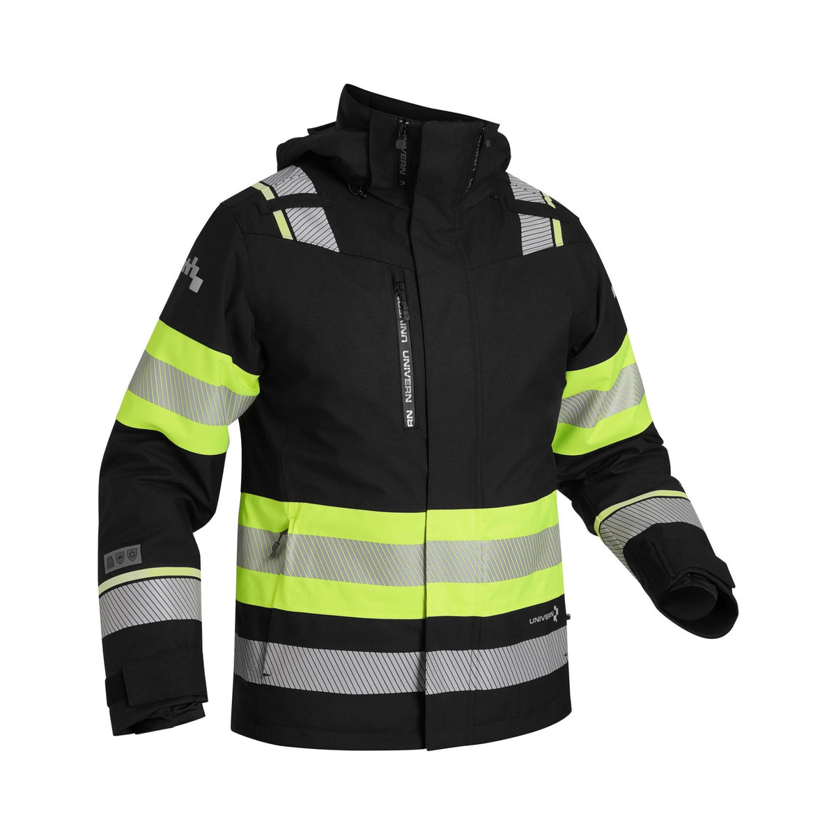 Univern Protec 87333 vinterjakke 2-i-1, kl. 1 – Sort/gul