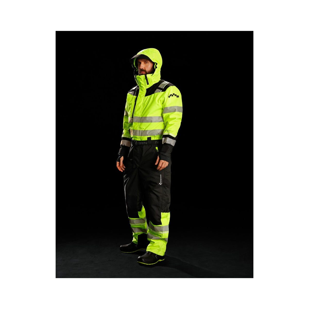 Univern Protec 87327 vinterdress, kl. 3 – Gul/sort