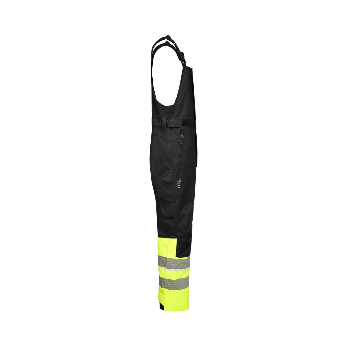 Univern Protec 87334 skallbukse med seler, kl. 1 – Gul/sort