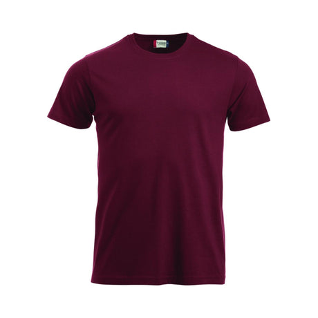 Clique New Classic-T t-skjorte – burgunder, framside