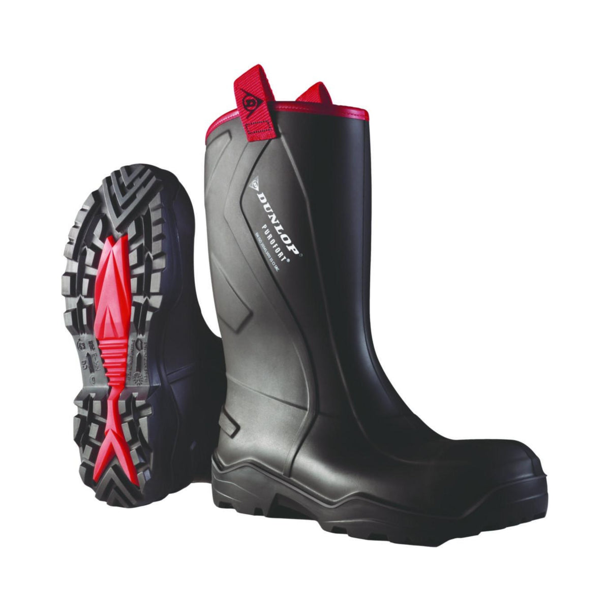 Dunlop Purofort+ Rugged vernestøvel S5 – sort, framside