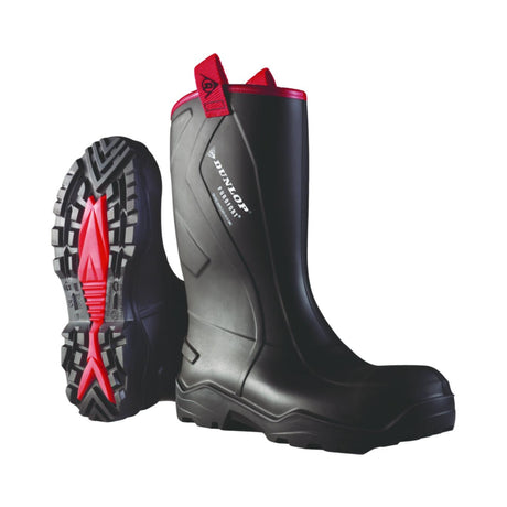Dunlop Purofort+ Rugged vernestøvel S5 – sort, framside