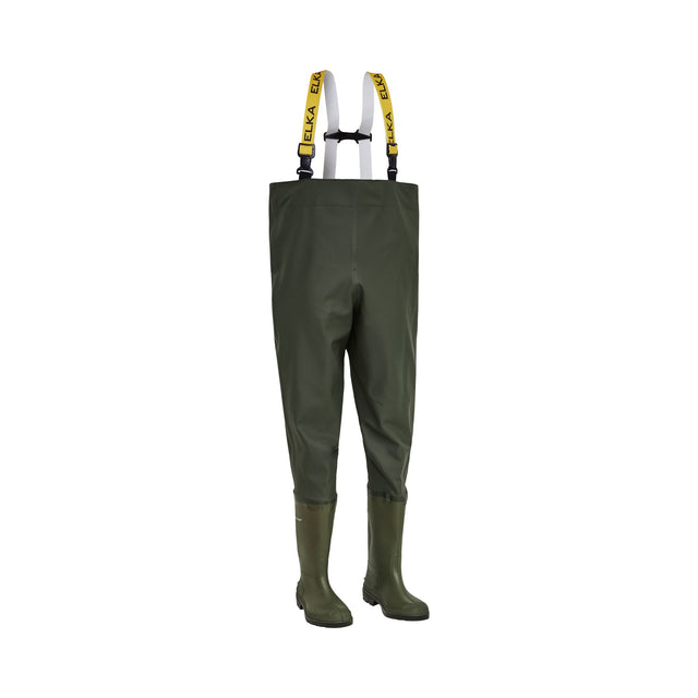 Elka vadere PVC med lav Dunlop-støvel – Oliven