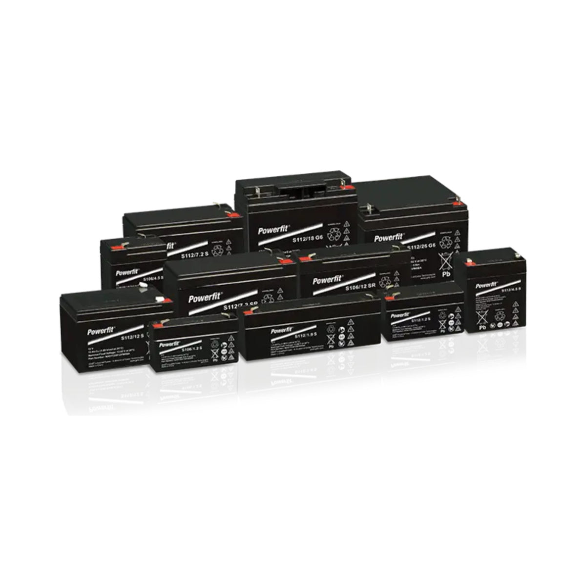 Exide Powerfit S112/12L SR AGM-batteri 12 V 12 Ah