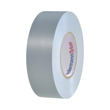 HellermannTyton Flex isolasjonstape 19 mm – grå, framside