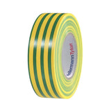 HellermannTyton Flex isolasjonstape 19 mm – grønn-gul, framside