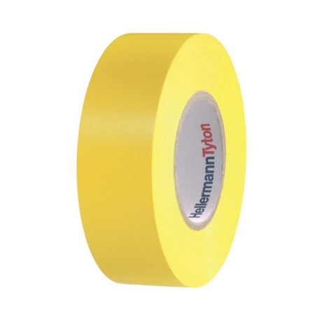 HellermannTyton Flex isolasjonstape 19 mm – gul, framside