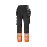 Helly Hansen ICU BRZ håndverksbukse, kl. 1 – Svart/Oransje