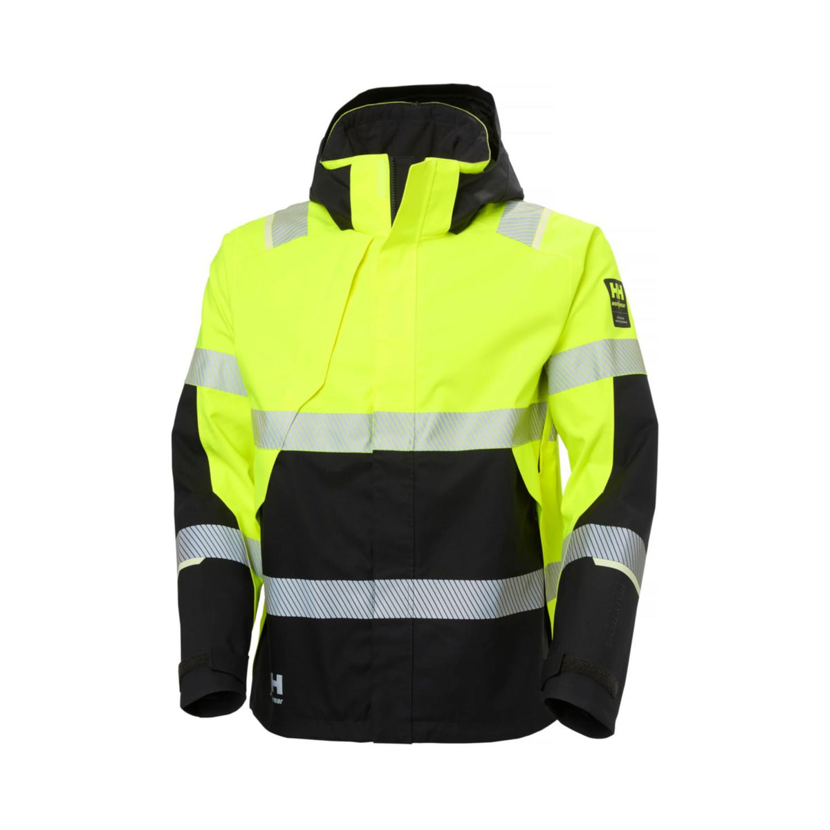 Helly Hansen ICU 2.0 skalljakke – HiVis gul/sort, framside