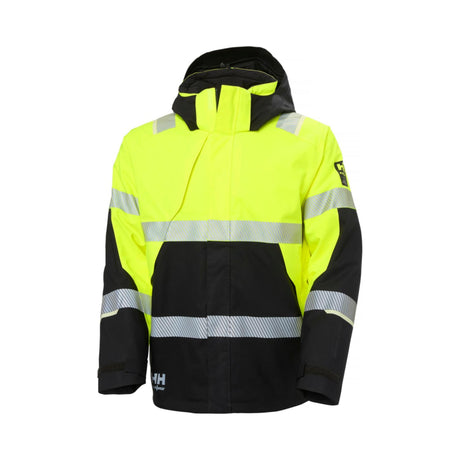 Helly Hansen ICU 2.0 vinterjakke – HiVis gul/sort, framside