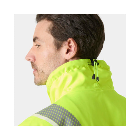 Helly Hansen ICU 2.0 vinterjakke – HiVis gul/sort, detalj