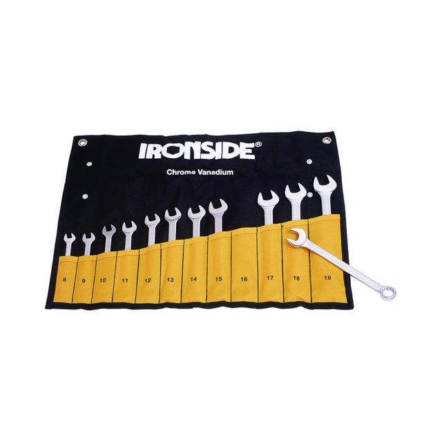 Ironside fastnøkkelsett 8–19 mm 12 deler