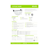Kask V2 Plus visir for Superplasma – grå, bakside