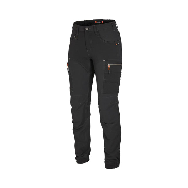 L.Brador Servicebukse dame 1030P 4X stretch – sort, framside