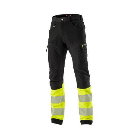 L.Brador Servicebukse 1031P HiVis kl. 1 – sort/gul, framside
