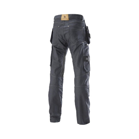 L.Brador Håndverksbukse 1020BP Denim – denimblå, bakside