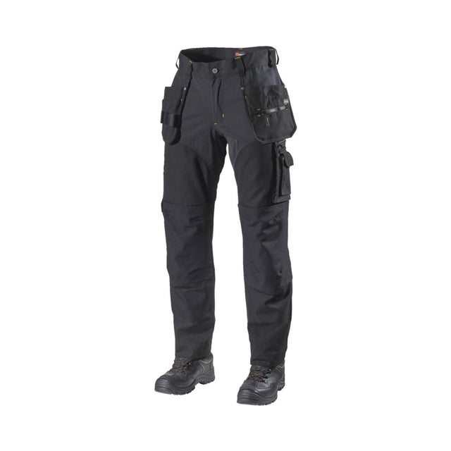 L.Brador Håndverksbukse 1052PB Heavy – sort, framside