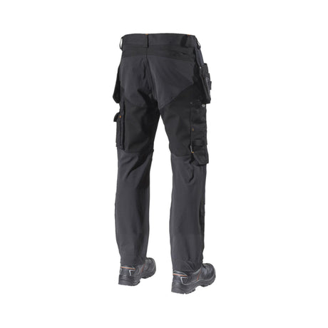 L.Brador Håndverksbukse 1052PB Heavy – sort, bakside