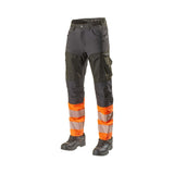 L.Brador Servicebukse 1073PB Aereo – sort/oransje, framside