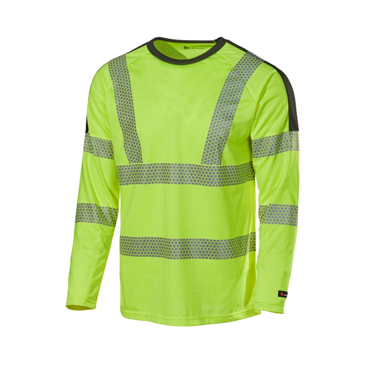 L.Brador T-skjorte 6121P Aereo – gul/sort, framside