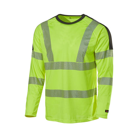 L.Brador T-skjorte 6121P Aereo – gul/sort, framside