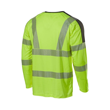 L.Brador T-skjorte 6121P Aereo – gul/sort, bakside