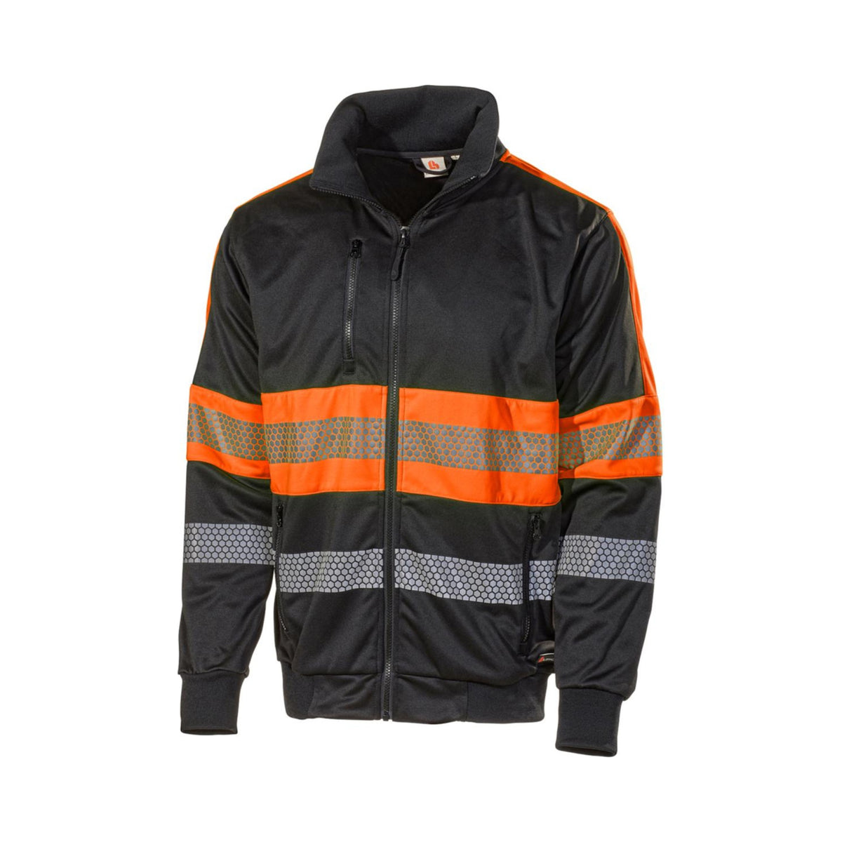 L.Brador Jakke 6112P Aereo – sort/oransje, framside