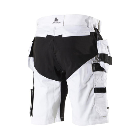 L.Brador Shorts 1844PB Aereo – hvit, bakside