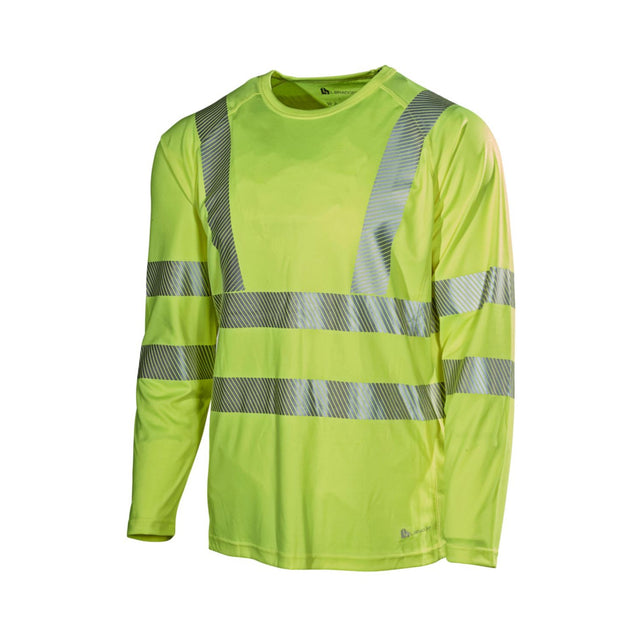 L.Brador T-skjorte 411P Aereo – hivis gul, framside