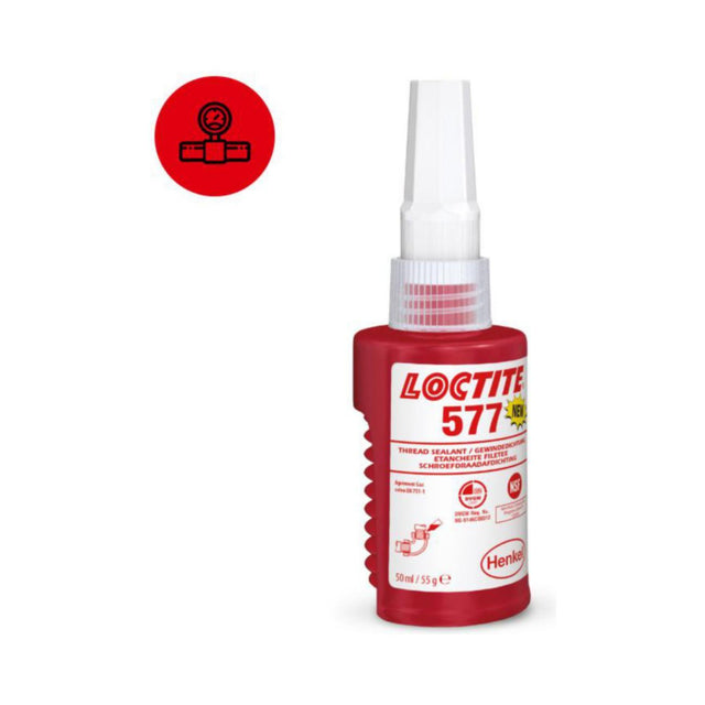 Loctite 577 gjengetetning – gul, framside