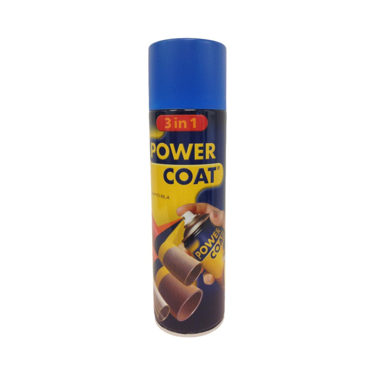 Power Coat 3 in 1 rustbeskyttende maling spray – cramoblå, framside