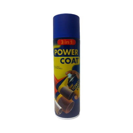 Power Coat 3 in 1 rustbeskyttende maling spray – ultramarinblå (RAL 5002), framside