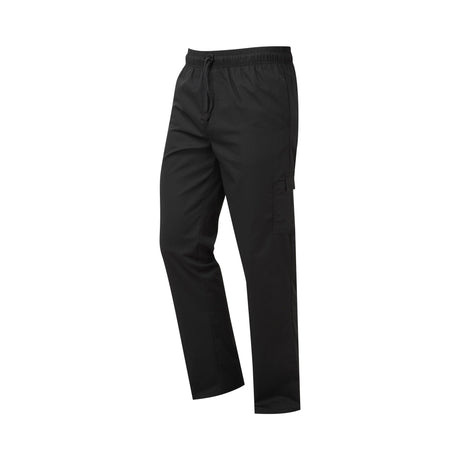 Premier Chef's Cargo Pocket kokkebukse – sort, framside