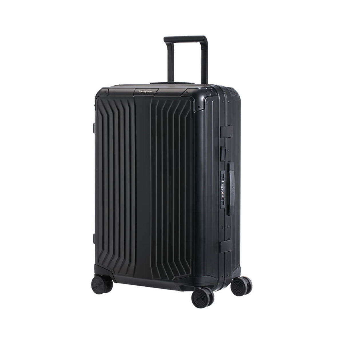 Samsonite Lite-Box Alu koffert med 4 hjul – Sort