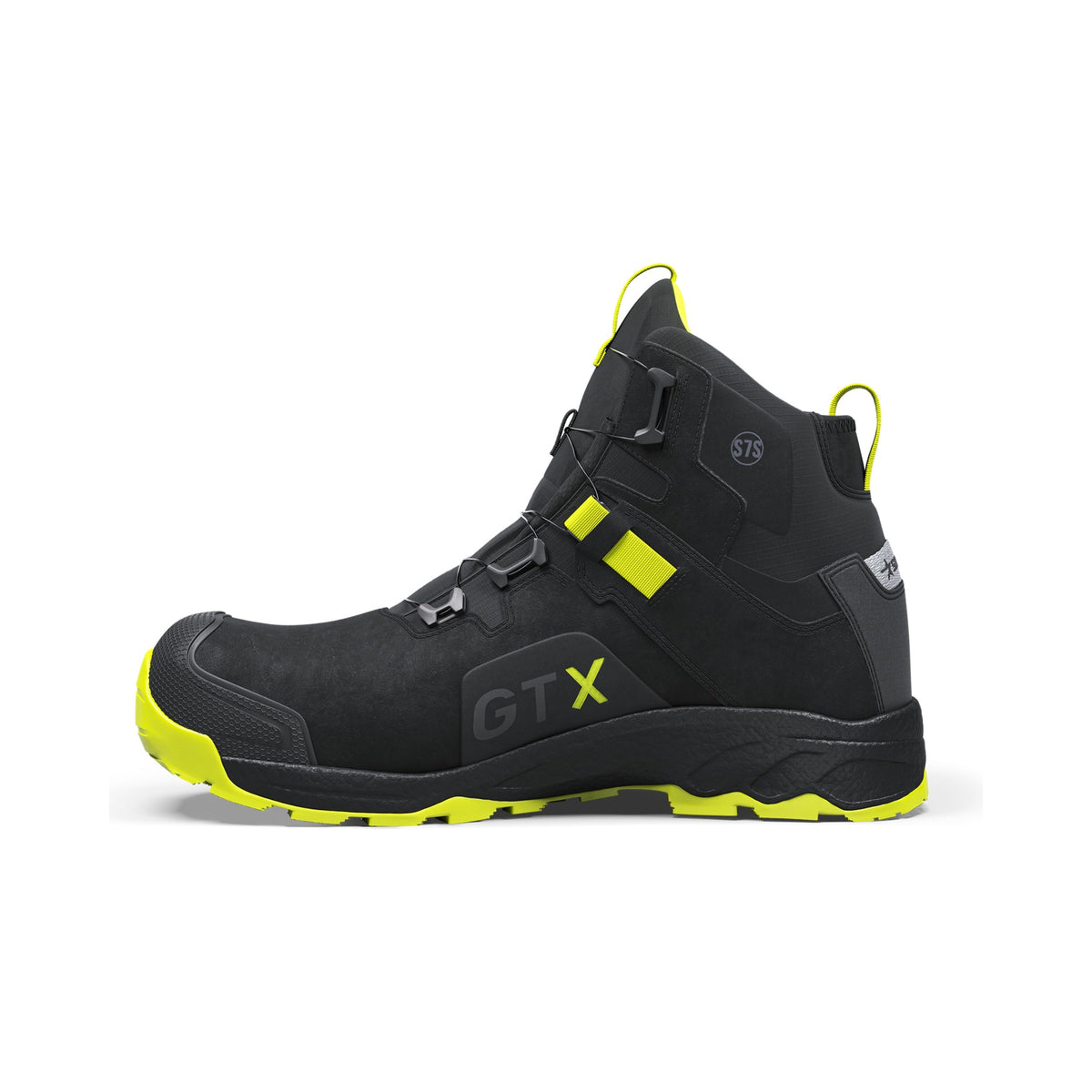 Solid Gear Vapor 3 GTX Mid vernestøvel S7S – sort/lysegrønn, detalj