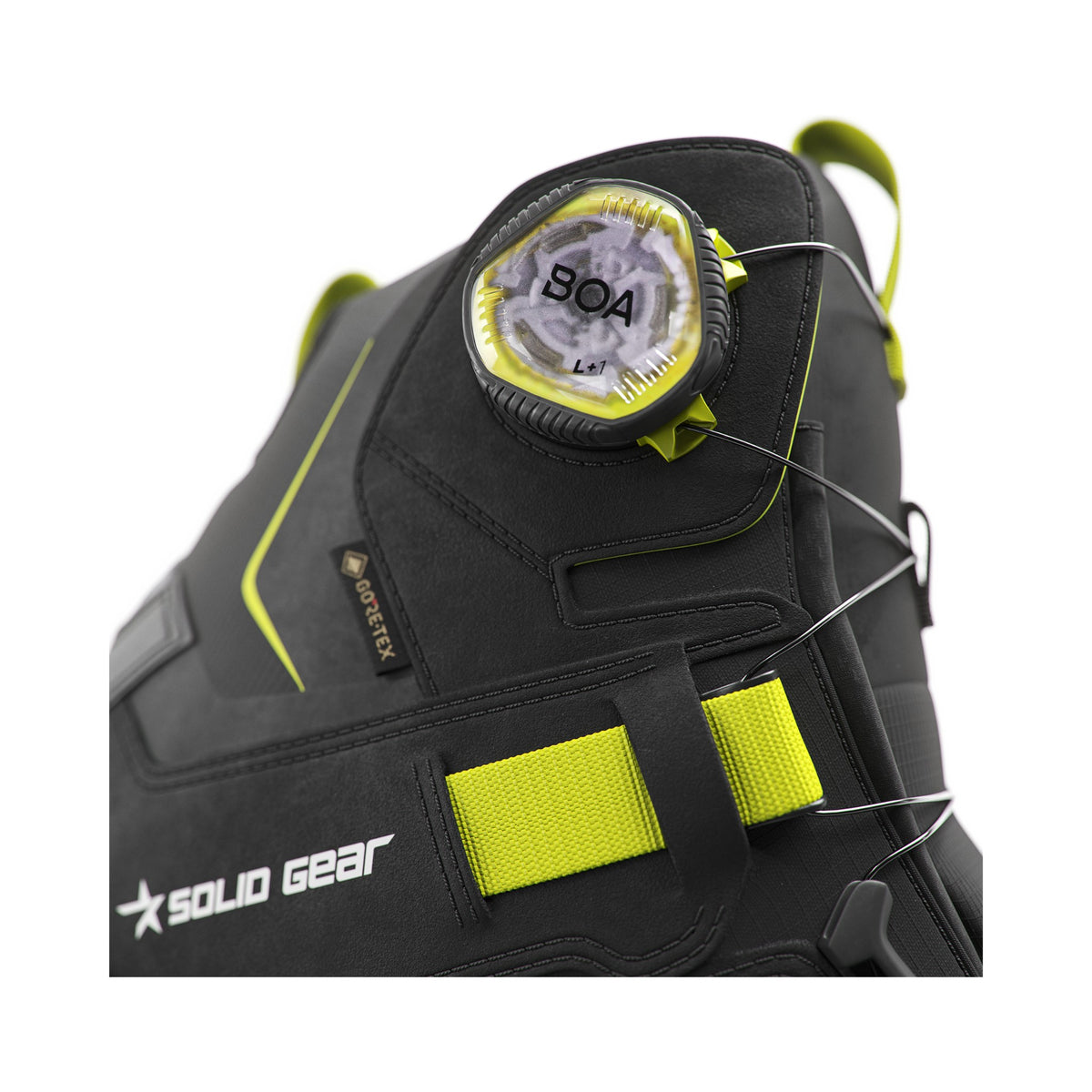 Solid Gear Vapor 3 GTX Mid vernestøvel S7S – sort/lysegrønn, detalj