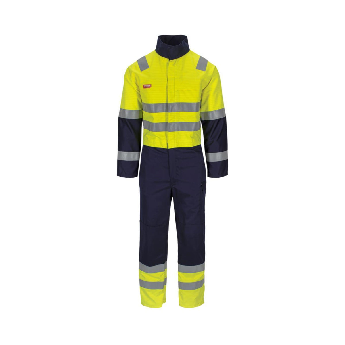 Strakofa Aksla Multinorm kjeledress kl. 3 – gul/marineblå, framside