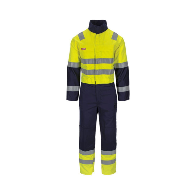 Strakofa Aksla Multinorm kjeledress kl. 3 – gul/marineblå, framside